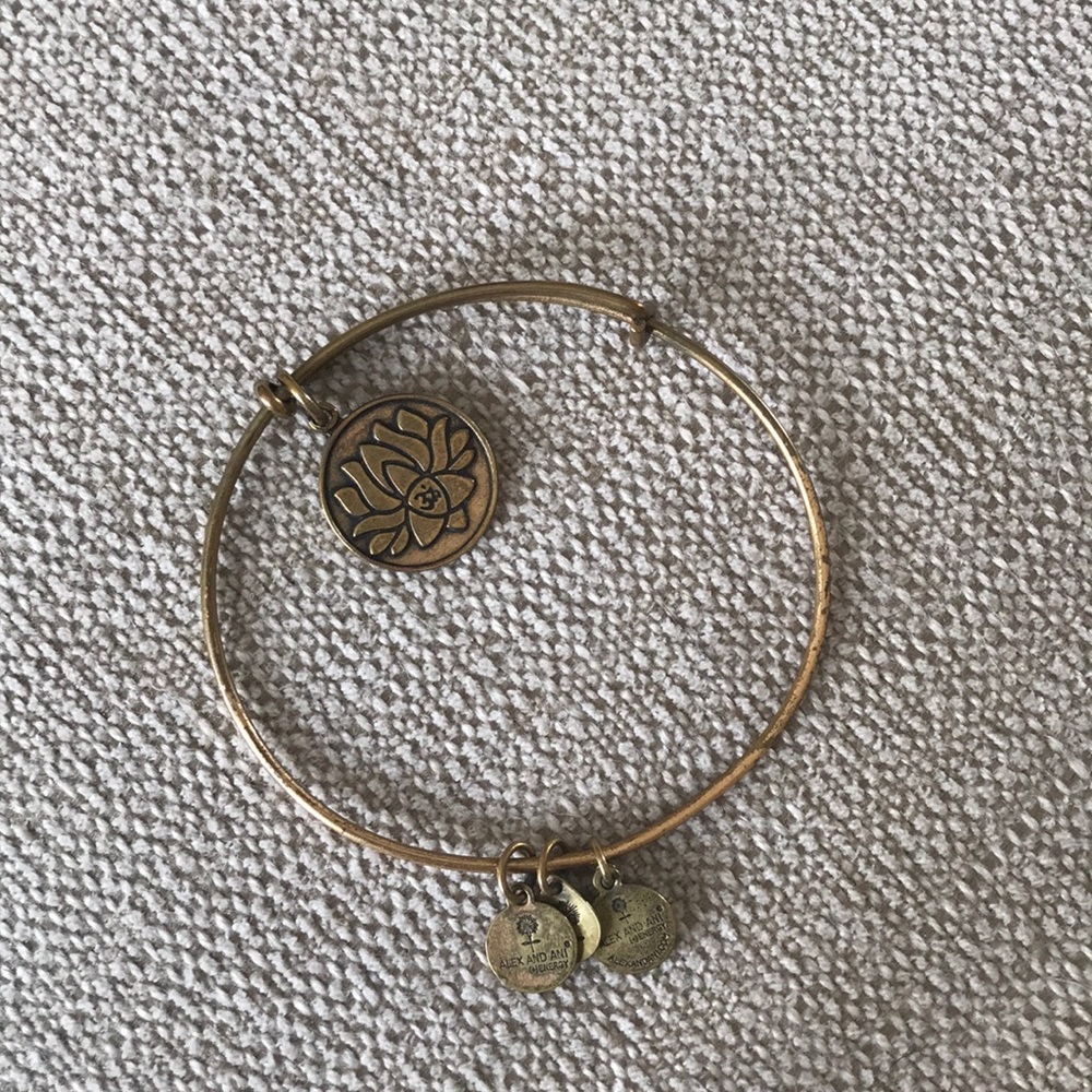 Alex and Ani lotus bracelet